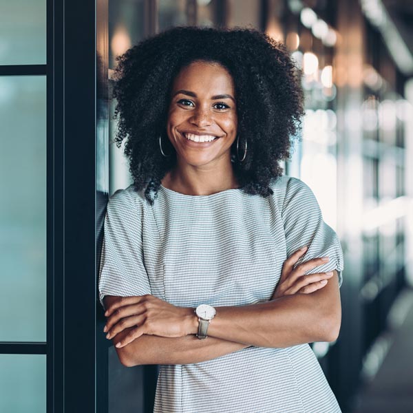 A smiling professional woman in the Florence, KY & Tri-State area explains what separates DCOF.