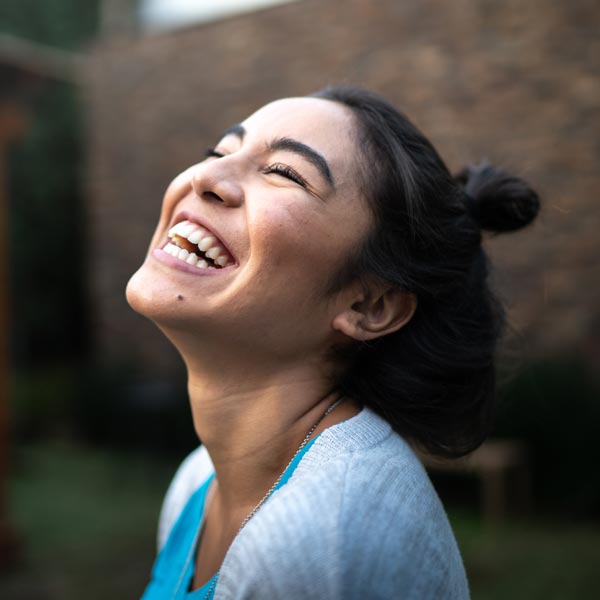 laughing young woman